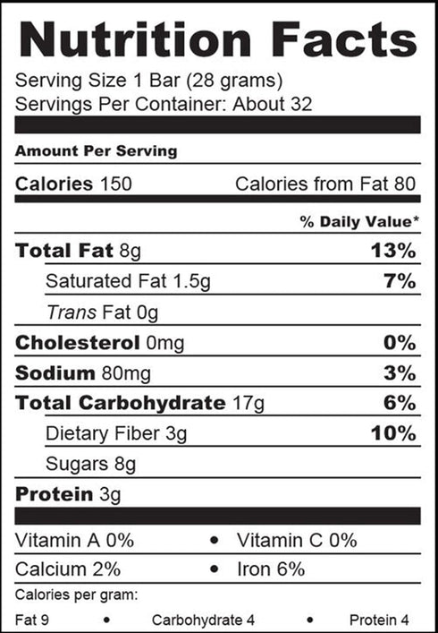Universal Bakery 32 Organic Sunrise Energy Bars, Ounce