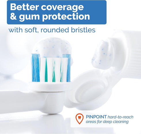 Replacement Toothbrush Heads for Oral B Braun - 16 Pack Milos Electric Deep Clean Brush Heads Compatible with Oral-B