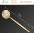 SILVER SPOONS Elegant Disposable Gold Silverware Set, 20 Spoons, Gold Flatware Set for Celebrations & Events