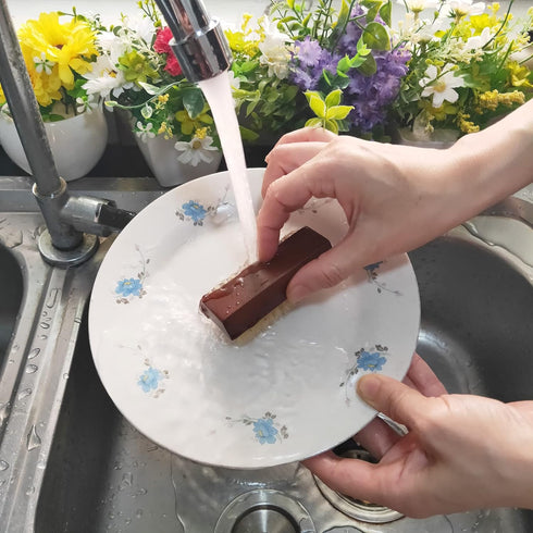 Wooden Nail Brush Cleaner Rosewood Two Sided, 100% Natural Boar Bristle for Hand Foot Toe Scrub