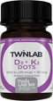 Twinlab Vitamin D3 1000 + K2 Dots - 25 mcg, 60 Tablets for Bone & Heart Health, Immune Support