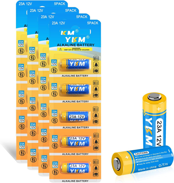 20 Pack 12V Alkaline 23A Battery MN21/23 23AE L1028F A23G for Ceiling Fan Remote and Garage Door Opener