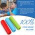 Eersida 6 Pieces Sensory Chew Pencil Toppers Set, Chewable Toys for Sensory Kids, Oral Motor Needs (Red, Blue, Green)