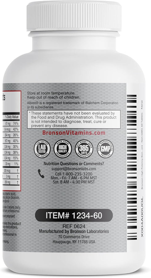 Bronson Bone Health & Strength Complex - High Potency 200 MCG Vitamin K2 as MK7, Calcium, Boron, Magnesium, Vitamin D3