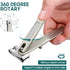 Nail Clippers for Seniors, 360 Degree Rotary Fingernail and Toenail Clippers with Long Handle
