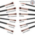 MSQ Eye Makeup Brushes Set, 12pcs Rose Gold Eyeshadow Brushes with Soft Synthetic Hairs & Real Wood Handle for
