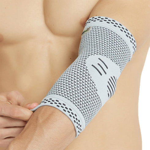 NeoTech Care Elbow Support Brace - Breathable - Men, Women, Right or Left (Gray, Size L, 1 Unit)