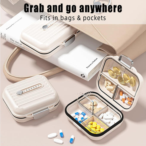 LERAO Case,7 Travel Pill Day Pill Organizer Cute,Travel Medicine Organizer Pill Box,Pastilleros para