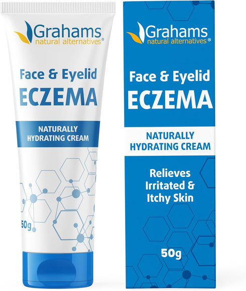 Grahams Natural Face & Eyelid Eczema Cream - Treatment for Eczema, Dermatitis,