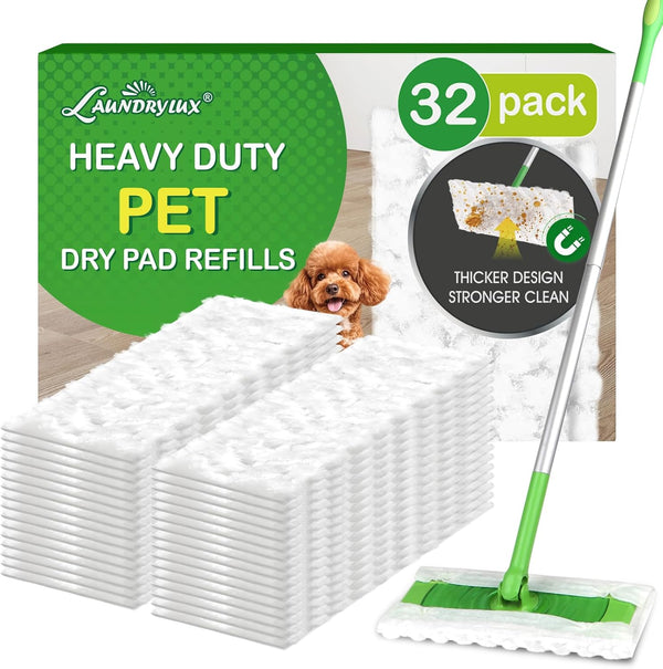 LAUNDRYLUX Heavy Duty Dry Sweeping Cloths Refills Compatible with Swiffer Sweeper, Multi Surface