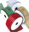 Wired Christmas Ribbon Plaid Set 2.5 Inch 4 Rolls 24 Yards for Decorating Trees, Gift Wrapping, Wreaths, Bows