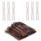 IKOCO U Shaped Hair Pins | 2.4inch Hair Pins for Women with Storage Box, Brown
