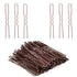 IKOCO U Shaped Hair Pins | 2.4inch Hair Pins for Women with Storage Box, Brown