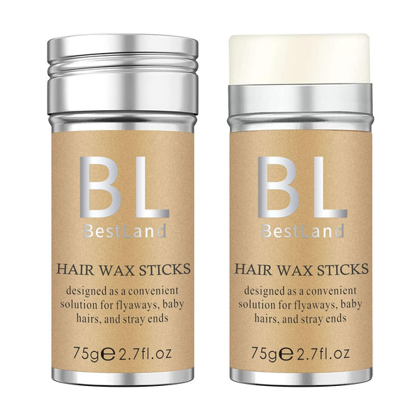 BestLand Hair Wax Stick for Flyaways, Non-greasy Edge Control, Finishing Slick Wax Stick for Baby Hairs (2.7 Fl Oz,