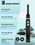 Tooth Polisher, Rechargeable Whitening Kit for Teeth Cleaning, 3 Tooth Polish Paste, 5 Brush Heads, LED Light, At-Home