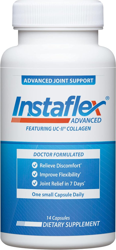 Instaflex Advanced Joint Support - Doctor Formulated Joint Relief Supplement, 14 Count with Collagen & 5 Ingredients