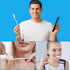 50 Sets Disposable Toothbrushes with Toothpaste, Floss, and Comb for Travel, Individually Wrapped Hygiene Kits
