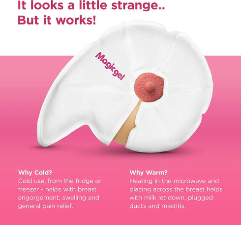 Magic Gel Luxury Breast Therapy Pack | Includes 2X Hot or Cold Ice Packs for Breastfeeding & Augmentation Relief
