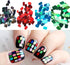 Square Glitter Nail Art Sequins, 12 Colors Rectangle Flakes for Women Girls Manicure Charms and DIY Nail Tips