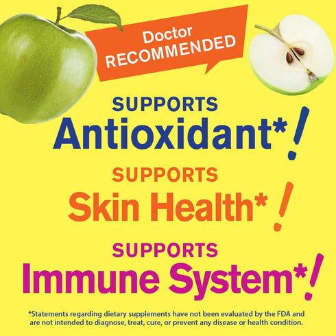 Vitamin C Gummies 1050 mg - Natural Flavors - Immune Support Supplement, Antioxidant - Extra Strength Vegetarian, 30