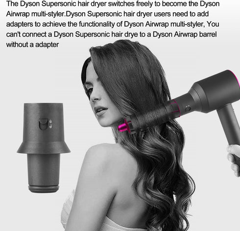 Upgraded Adapter for Converting Dyson Hair Dryer to Curling iron Styler Compatible with Dyson Supersonic Hair Dryer HD01 HD02 HD03 HD04 HD07 HD08