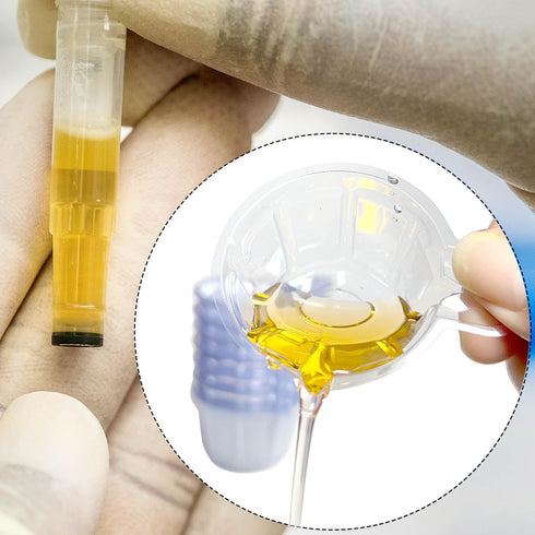 yuntop 200 Pack 40ml Disposable Urine Cups, Collect Urine Specimen Cups, Plastic Urine Collection Cups for Pregnancy