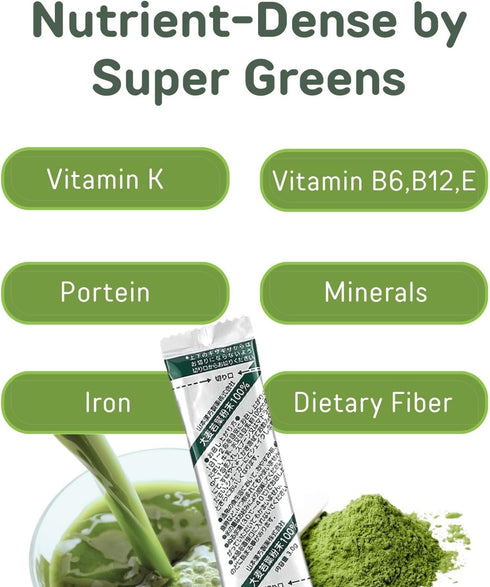 Visit the Store 7 Count YAMAKAN Green Juice with Barley Grass Powder, Super Greens Powder Rich in Daily Nutrients