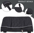 BGEARNIC 12.8"x7" Camping Chair Armrest Storage Bag, Reflective Strip Multi-Pocket Organizer, Polyester Cotton Side