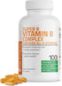 Bronson Vitamin B Complex (B1, B2, B3, B6, B9, B12) - 100 Tablets