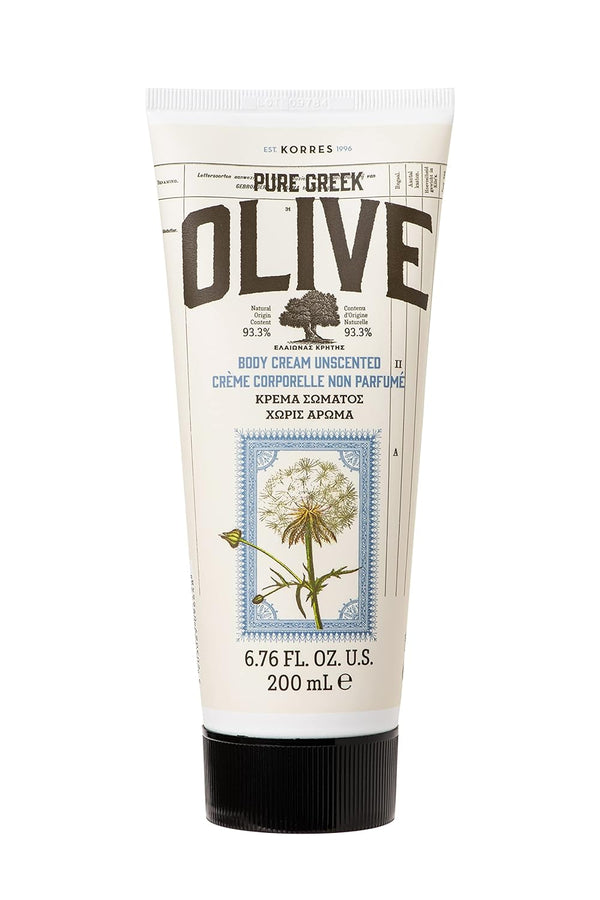 KORRES Unscented Olive Body Cream, 6.76 fl. oz.