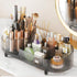 Rotating Makeup Organizer for Vanity - Large Spinning Cosmetic Storage with Brush Holder for Makeup, Skincare, Perfume