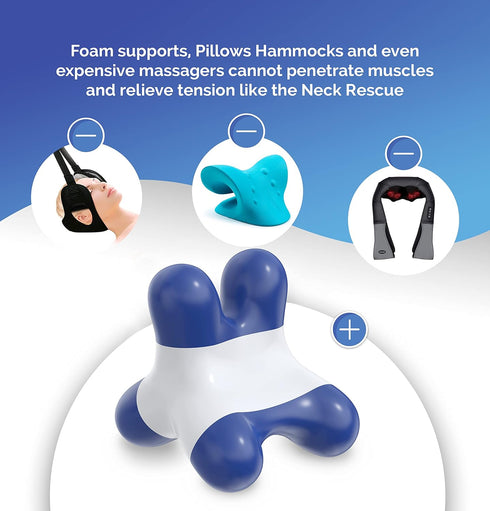 Trigger Point Neck Massager for Neck Pain Relief, Occipital Release Tool, Unique Design Targets the Hard-to-Reach Neck