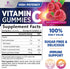 Zero Sugar Vitamin C Gummies - Immune Support & Antioxidant Dietary Supplement, Raspberry Flavor, 60 Count