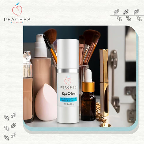 Under Eye Cream (1 oz) - Dark Circle Eye Cream with Peptides, Co-Q10, Squalene, Vitamins, Vegan for Puffiness and Bags