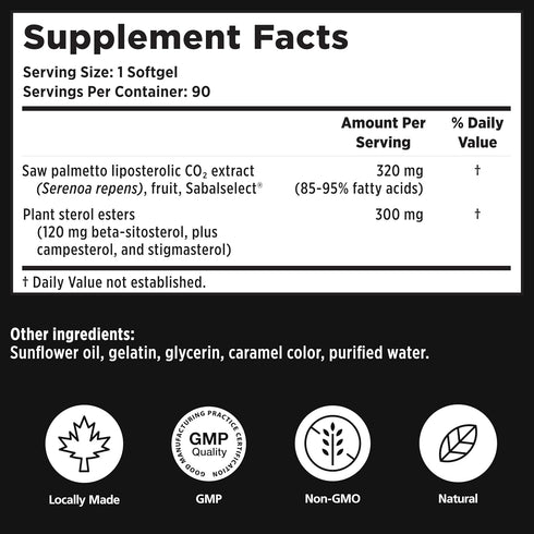 Utiva Prostate Health Supplement for Men - Natural Formula for Prostate Function, Urine Flow - 30 Softgels