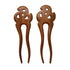 Marycrafts Set of 2 Wooden Celtic Knot Hair Forks, Hair Accessories, Handmade Hair Toy