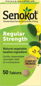 Senokot Regular Strength Tablets - Natural Vegetable Laxative Ingredient, 50 Count