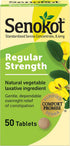 Senokot Regular Strength Tablets - Natural Vegetable Laxative Ingredient, 50 Count