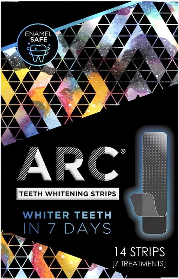 ARC Teeth Whitening Strip Kit - Smile Amplifier, 14 Strips (7 Count Pack)