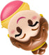 Lip Smacker Disney Beauty And The Beast Belle Emoji Flavored Lip Balm - Belle, Last Rose Petal, Clear