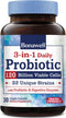 Bonawell Probiotics 120 Billion CFU, 32 Strains with Prebiotics, Digestive Enzymes for Gut Health, 30 Veggie Caps