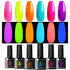 UR SUGAR Glow in the Dark Gel Nail Polish Set - 6 Colors Halloween Neon Bright Luminous Soak Off Nail Polish