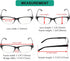 Eyekepper Classic Reading Glasses for Men, 5 Pack with Spring Hinges