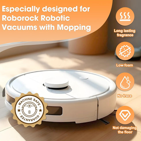 ZORAST 82 Oz, (S7, S8, Q7, Q8 Floor Cleaning Solution Sweet Orange Scent, Fl Compatible with All Roborock Mopping