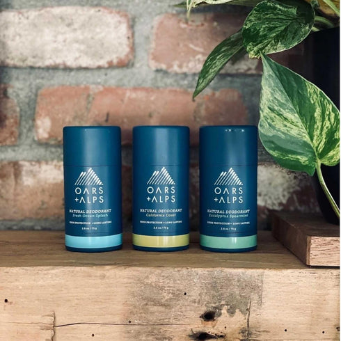 Oars + Alps Aluminum Free Deodorant for Men and Women, Vegan Eucalyptus Spearmint, 1 Pack, 2.6 Oz