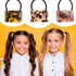 Willbond 4 Pieces Acrylic Ponytail Cuff, Tortoise Shell High Pony Rope Hair Ties, Sweet Color for Women Accessories