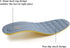 Full Length Memory Foam Shoe Insert with Arch Support, Premium Cushioning Insoles for Heel Pain, Grey, Size 8