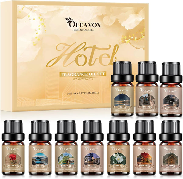 Hotel Diffuser Oils Gift Set, Luxury Fragrance Oil Blend, Hotel Essential Oils
