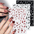 3D Nail Stickers, Plant Leaf Nail Art for Retro Botanical Designs, Flower Nail Decals for Spring Summer Nail Decor