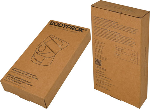 Bodyprox Knee Brace with Side Stabilizers and Patella Gel Pads for Support